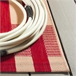 Pemberly Row Contemporary Red Indoor Outdoor Runner Rug 2'3