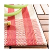 Pemberly Row Contemporary Red Indoor Outdoor Runner Rug 2'3