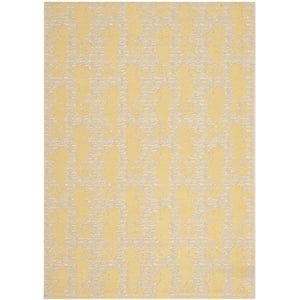 Pemberly Row Contemporary Beige Indoor Outdoor Rug 4' x 5'7&quot for Living