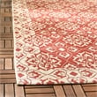 Pemberly Row Contemporary Indoor Outdoor Runner Rug in Red - 2'3