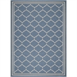 Pemberly Row Polypropylene Blue Indoor Outdoor Rug - 8' x 11'