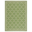 Pemberly Row Polypropylene Green Indoor Outdoor Rug - 2'7
