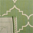 Pemberly Row Polypropylene Green Indoor Outdoor Rug - 2'7