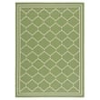 Pemberly Row Polypropylene Green Indoor Outdoor Rug - 5'3
