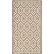 Pemberly Row Polypropylene Brown Indoor Outdoor Rug - 2' x 3'7