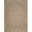 Pemberly Row Polypropylene Brown Indoor Outdoor Rug - 9' x 12'