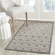 Pemberly Row Polypropylene Anthracite Indoor Outdoor Rug - 2'7