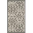 Pemberly Row Polypropylene Anthracite Indoor Outdoor Rug - 2'7