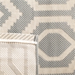 Pemberly Row Polypropylene Anthracite Indoor Outdoor Rug - 5'3