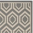 Pemberly Row Polypropylene Anthracite Indoor Outdoor Rug - 5'3