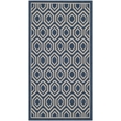 Pemberly Row Polypropylene Navy Indoor Outdoor Rug - 2'7