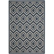 Pemberly Row Polypropylene Navy Indoor Outdoor Rug - 6'7