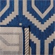 Pemberly Row Polypropylene Navy Indoor Outdoor Rug - 6'7