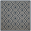 Pemberly Row Polypropylene Navy Indoor Outdoor Rug - Square 7'10