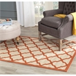 Pemberly Row Polypropylene Beige Indoor Outdoor Rug - 2'7