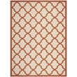 Pemberly Row Polypropylene Beige Indoor Outdoor Rug - 8' x 11'