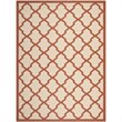 Pemberly Row Polypropylene Beige Indoor Outdoor Rug - 9' x 12'