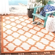 Pemberly Row Polypropylene Beige Indoor Outdoor Rug - Square 7'10