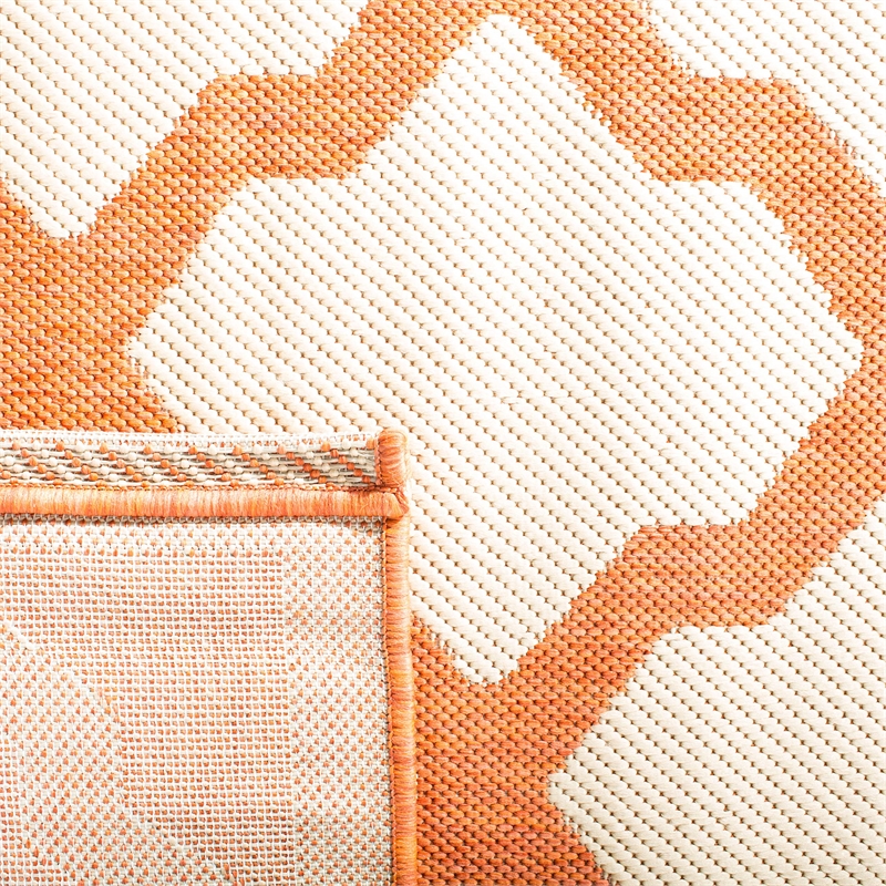 Pemberly Row Polypropylene Beige Indoor Outdoor Rug - Square 7'10