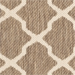 Pemberly Row Polypropylene Brown Indoor Outdoor Rug - 4' x 5'7