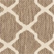 Pemberly Row Polypropylene Brown Indoor Outdoor Rug - 5'3