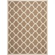 Pemberly Row Polypropylene Brown Indoor Outdoor Rug - 8' x 11'