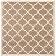 Pemberly Row Polypropylene Brown Indoor Outdoor Rug - Square 7'10