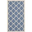 Pemberly Row Polypropylene Blue Indoor Outdoor Rug - 2' x 3'7