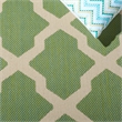 Pemberly Row Polypropylene Green Indoor Outdoor Rug - 9' x 12'