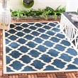 Pemberly Row Polypropylene Red Indoor Outdoor Rug - 2'7