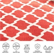 Pemberly Row Polypropylene Red Indoor Outdoor Rug - 6'7
