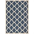 Pemberly Row Polypropylene Navy Indoor Outdoor Rug - 9' x 12'