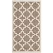 Pemberly Row Polypropylene Brown Indoor Outdoor Rug - 8' x 11'