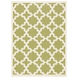 Pemberly Row Polypropylene Green Indoor Outdoor Rug - 2'7