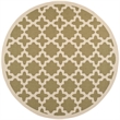 Pemberly Row Polypropylene Green Indoor Outdoor Rug - Round 7'10