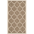 Pemberly Row Polypropylene Brown Indoor Outdoor Rug - 2' x 3'7