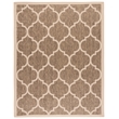 Pemberly Row Polypropylene Brown Indoor Outdoor Rug - 8' x 11'