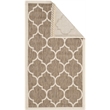Pemberly Row Polypropylene Brown Indoor Outdoor Rug - Square 4'