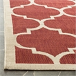 Pemberly Row Polypropylene Brown Indoor Outdoor Rug - Square 5'3
