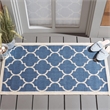 Pemberly Row Polypropylene Blue Indoor Outdoor Rug - 2' x 3'7