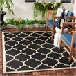 Pemberly Row Polypropylene Blue Indoor Outdoor Rug - 2'7