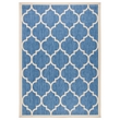 Pemberly Row Polypropylene Blue Indoor Outdoor Rug - 8' x 11'