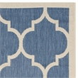 Pemberly Row Polypropylene Blue Indoor Outdoor Rug - Runner 2'3