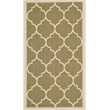 Pemberly Row Polypropylene Green Indoor Outdoor Rug - 2' x 3'7