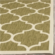 Pemberly Row Polypropylene Green Indoor Outdoor Rug - 2' x 3'7