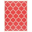 Pemberly Row Polypropylene Red Indoor Outdoor Rug - 9' x 12'