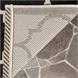 Pemberly Row Polypropylene Black Indoor Outdoor Rug - Runner 2'3