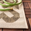 Pemberly Row Polypropylene Brown Indoor Outdoor Rug - Runner 2'4