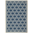 Pemberly Row Polypropylene Navy Indoor Outdoor Rug - 4' x 5'7