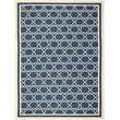 Pemberly Row Polypropylene Navy Indoor Outdoor Rug - 8' x 11'